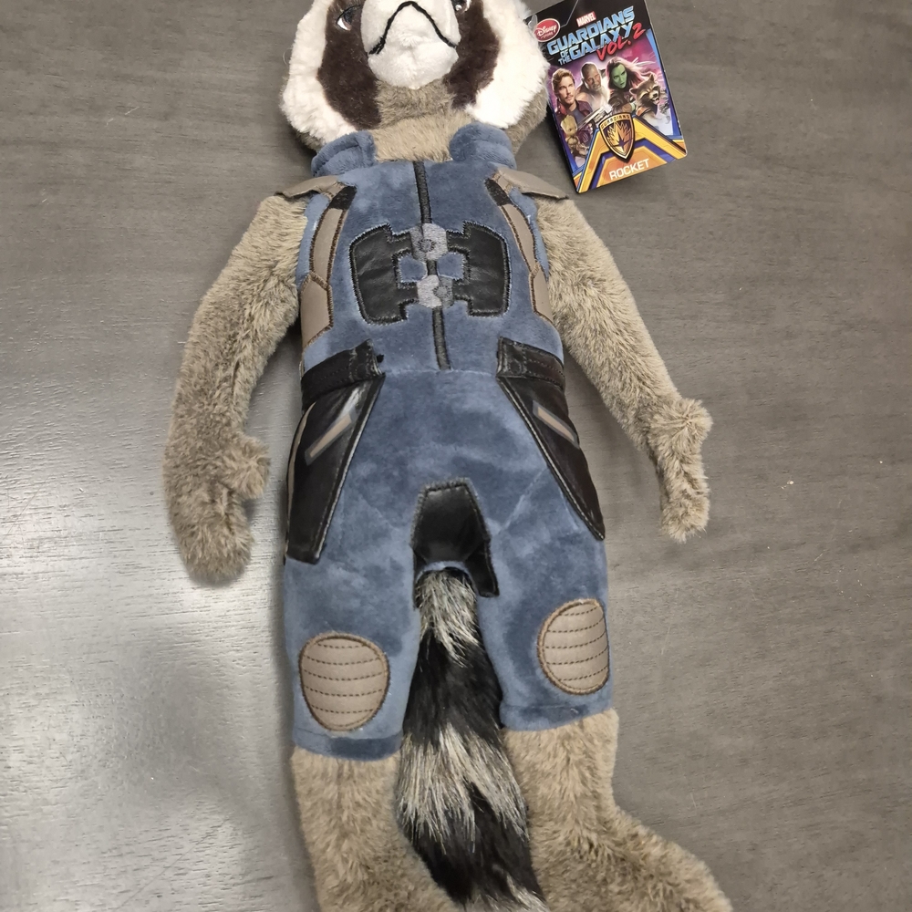 Disney Marvel Plush 18" Rocket Racoon Guardians of the Galaxy Vol. 2